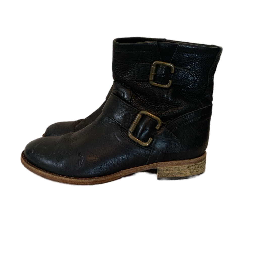 Vero Cuoio Italian Black Leather Ankle Boots